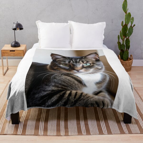 Item preview, Animals - Tabby Cat with Blue-Green Eyes, Expressive Feline Portrait designed and sold by DoodyPets.