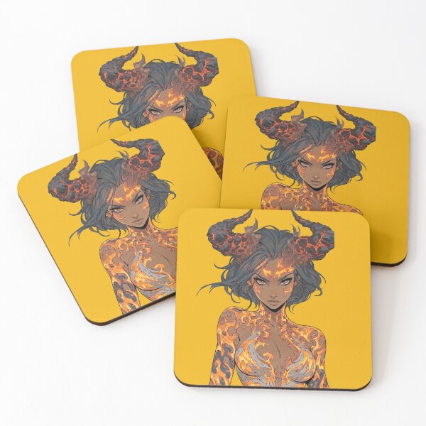 Item preview, Molten Horn Fire Goddess designed and sold by MythicMood.