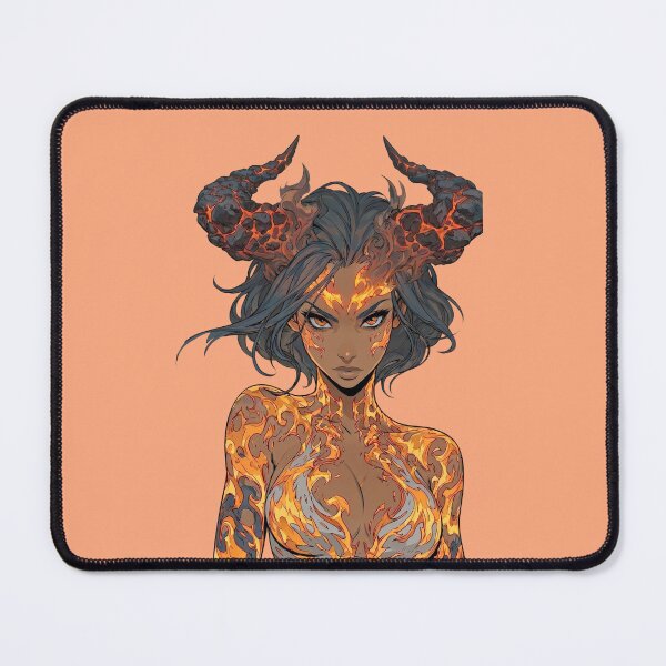 Item preview, Molten Horn Fire Goddess designed and sold by MythicMood.
