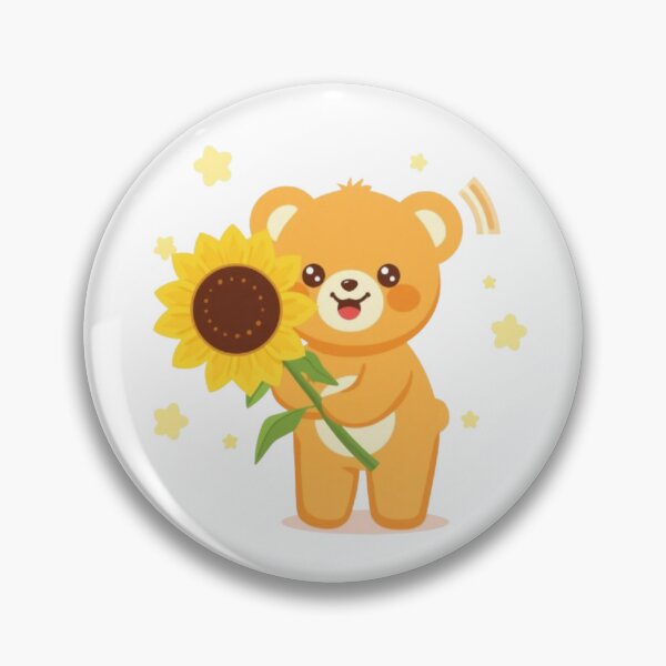 Item preview, Sunflower Bear Kawaii Sticker designed and sold by Stylestickers55.