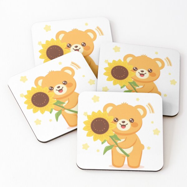 Item preview, Sunflower Bear Kawaii Sticker designed and sold by Stylestickers55.