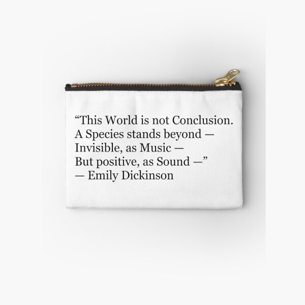 Item preview, Emily Dickinson “This World Is Not Conclusion” Poetry Print | Literary Typography Wall Art designed and sold by The Prose Atelier.