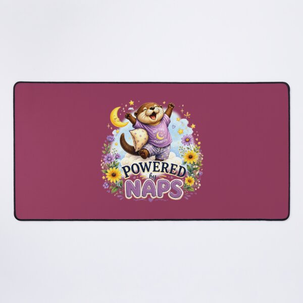 Item preview, Powered by Naps – Cute Otter Sleepy Energy Illustration designed and sold by Naturalite19.