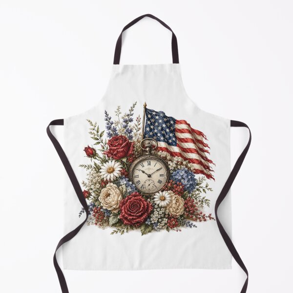 Item preview, Patriotic Vintage Clock Floral Arrangement | designed and sold by PetalGarden.