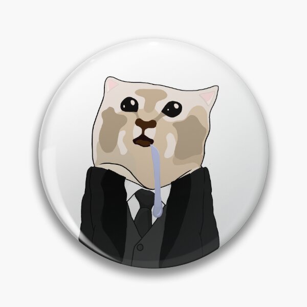 Item preview, Drooling cat in suit designed and sold by Yuri-Chan-Art.