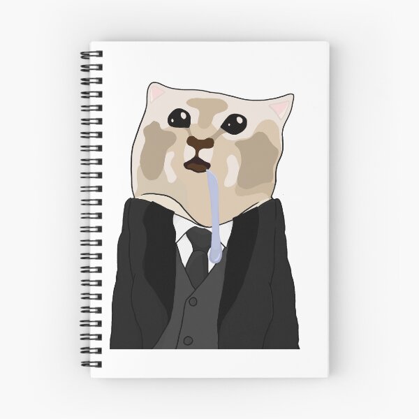 Item preview, Drooling cat in suit designed and sold by Yuri-Chan-Art.
