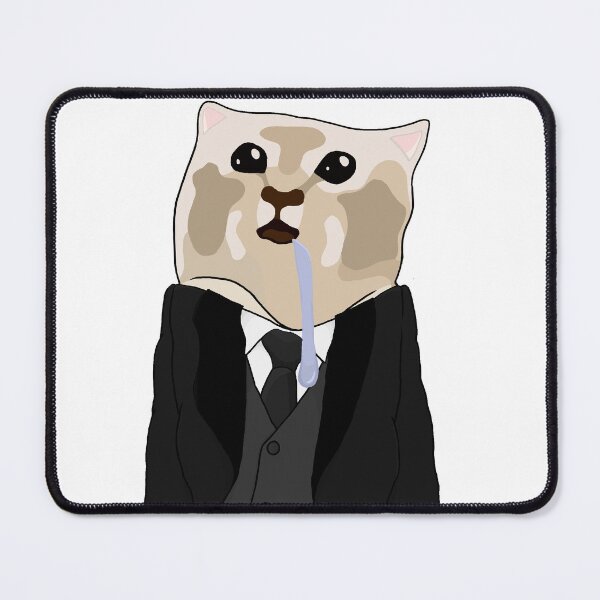 Item preview, Drooling cat in suit designed and sold by Yuri-Chan-Art.