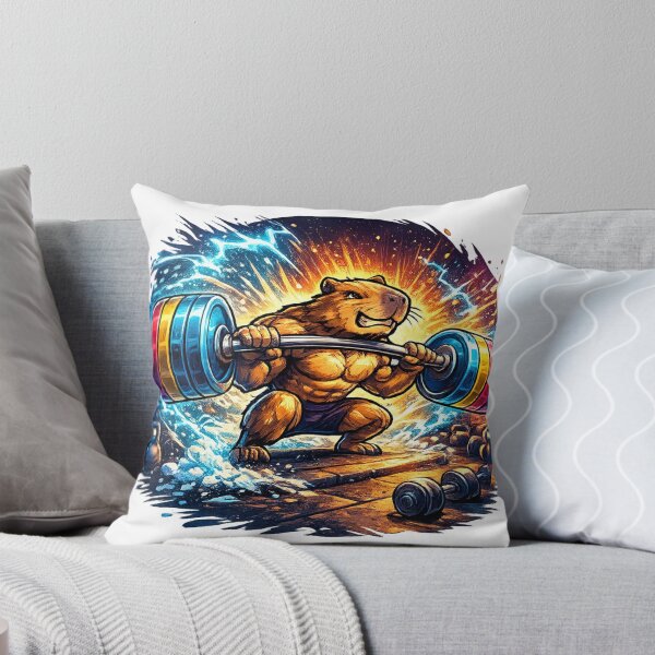Item preview, Gym Capybara Strong Chill Workout Vibes designed and sold by NovaMoodCo.