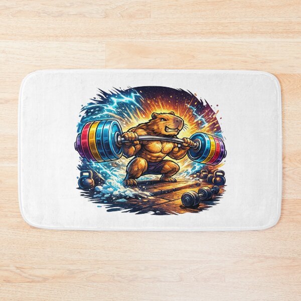 Item preview, Gym Capybara Strong Chill Workout Vibes designed and sold by NovaMoodCo.
