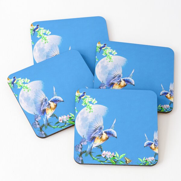 Item preview, Hummingbirds and Moon  designed and sold by Fay1111.