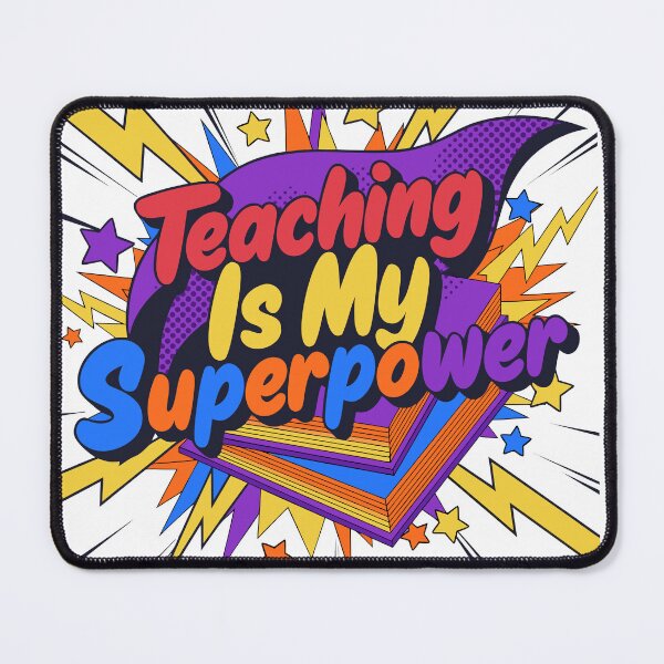 Item preview, Teaching Is My Superpower Comic Book Design designed and sold by Nuvoro Gifts.