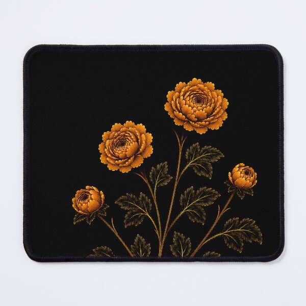 Item preview, Very Small Size Autumn Amber Peony Pair – Korean Minhwa Floral Art designed and sold by K-Tradition.