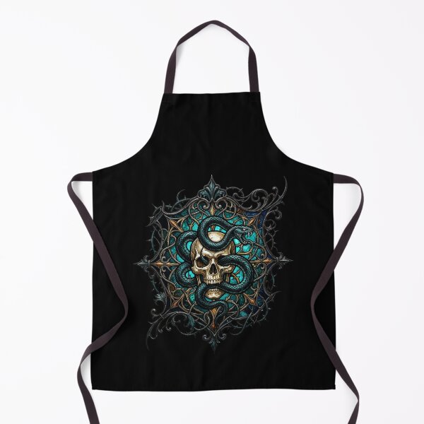 Item preview, Gothic Star Emblem with Skull and Serpent designed and sold by David Mateo ArtWorks.