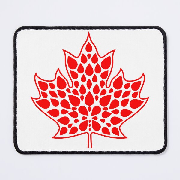 Item preview, RED MODERN MAPLE LEAF EMBLEM designed and sold by Great Canadian Collective.