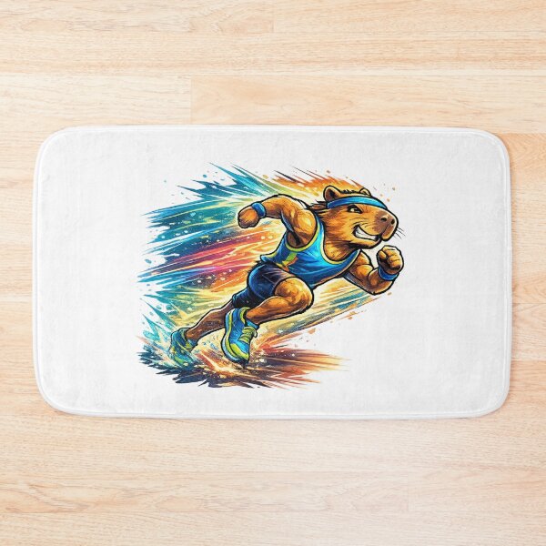 Item preview, Running Capybara Fast And Fearless Energy designed and sold by NovaMoodCo.