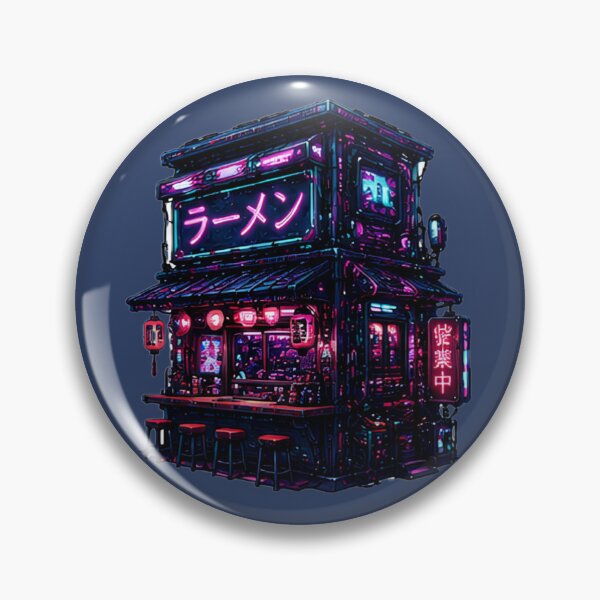 Item preview, Neon Ramen Stand – Cyberpunk Tokyo Night Food Stall designed and sold by kummo-0319.