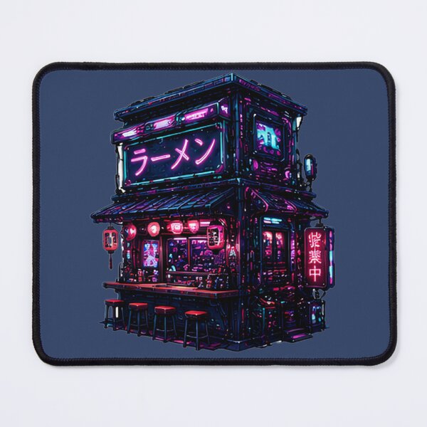 Item preview, Neon Ramen Stand – Cyberpunk Tokyo Night Food Stall designed and sold by kummo-0319.