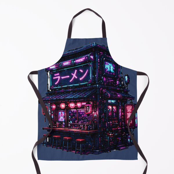 Item preview, Neon Ramen Stand – Cyberpunk Tokyo Night Food Stall designed and sold by kummo-0319.