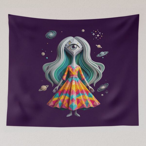 Item preview, Cosmic Cyclops Girl  designed and sold by unboxedbyJuls.