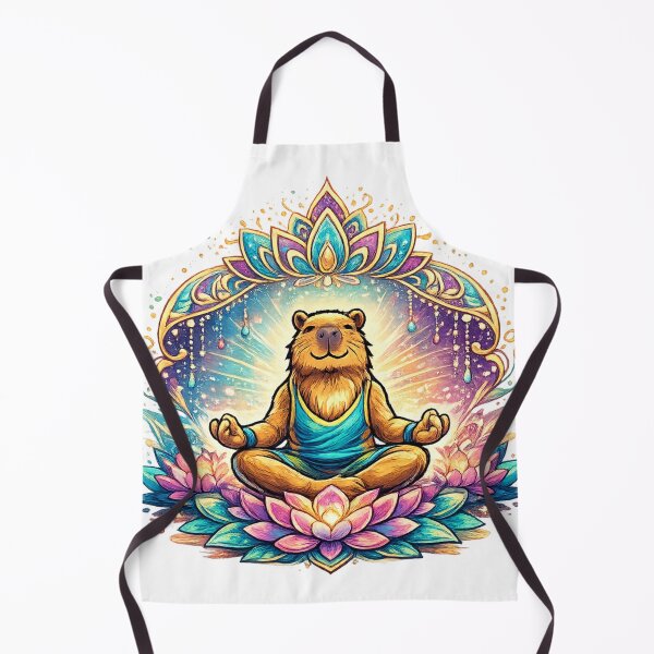 Item preview, Yoga Capybara Peace Balance And Good Vibes designed and sold by NovaMoodCo.