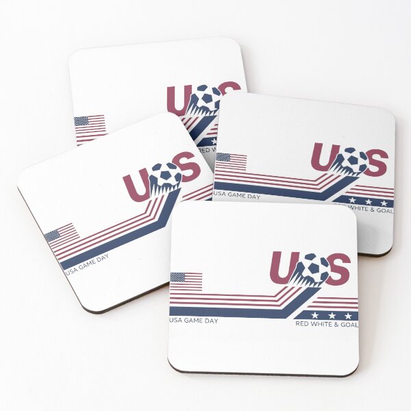 Item preview, USA Game Day, Red White and Goal, Patriotic Soccer Fan, Vintage America Sports designed and sold by toongstudio.