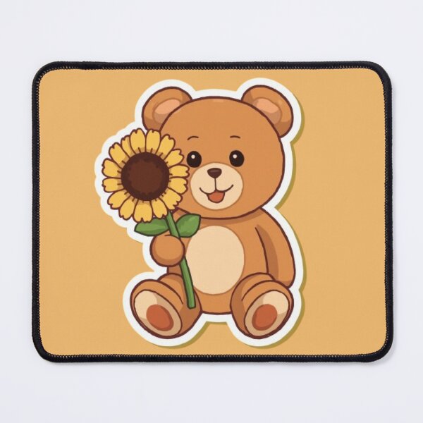 Item preview, Sunflower Bear Kawaii Sticker designed and sold by Stylestickers55.