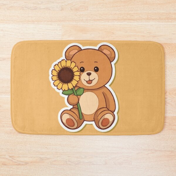 Item preview, Sunflower Bear Kawaii Sticker designed and sold by Stylestickers55.