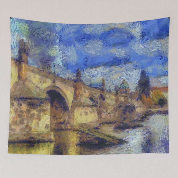 Artikelvorschau, Charles Bridge im Van-Gogh-Stil entworfen und verkauft von Londonimages.