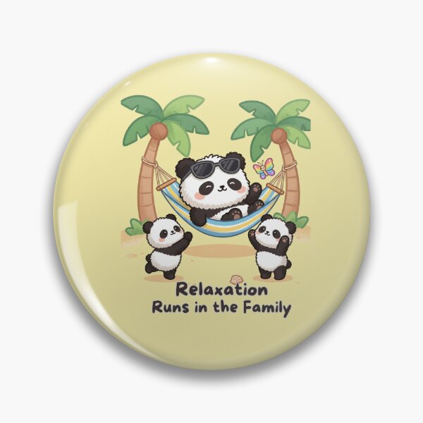 Item preview, Relaxation Runs in the Family – Cute Panda Hammock Family Design designed and sold by BCapybara.