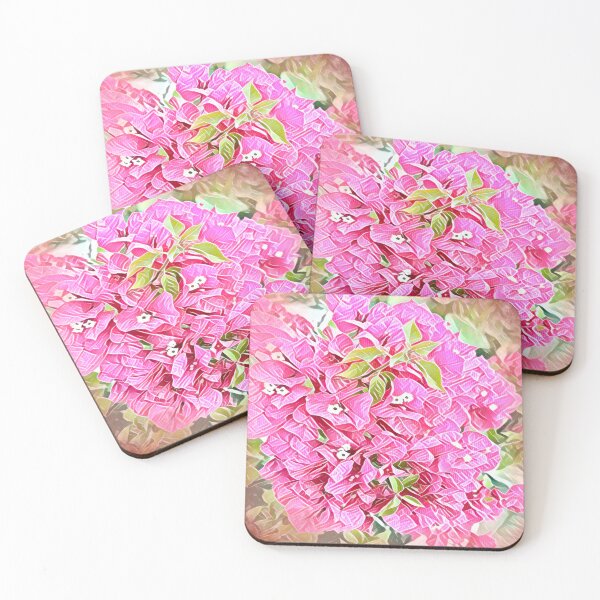 Item preview, Abstract Impressionist Pink Bougainvillea Digital Illustration designed and sold by BalkanBloom.