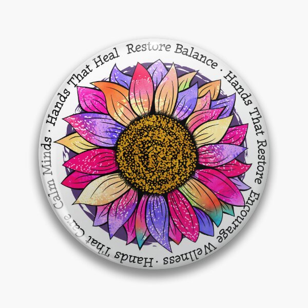 Item preview, Massage Therapist, Reiki & Reflexology Sunflower designed and sold by LagomCreative.