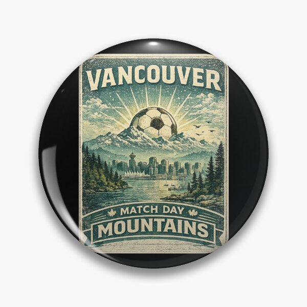 Item preview, Vancouver Match Day Mountains Retro Canada Shirt | Vintage Mountain Soccer Travel Design designed and sold by Globalcitytees.