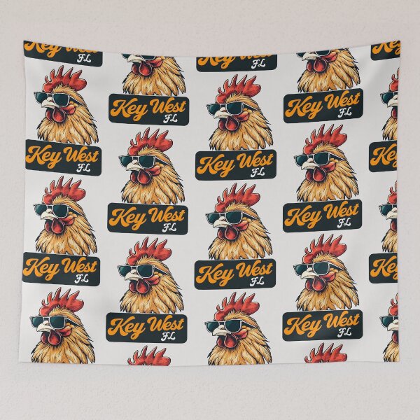 Item preview,  Key West rooster and retro vintage for family Florida vacation designed and sold by erozzz.
