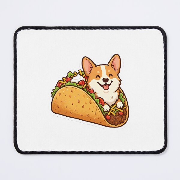 Item preview, Cute Kawaii Taco Corgi Dog Sticker designed and sold by YALLABUY.