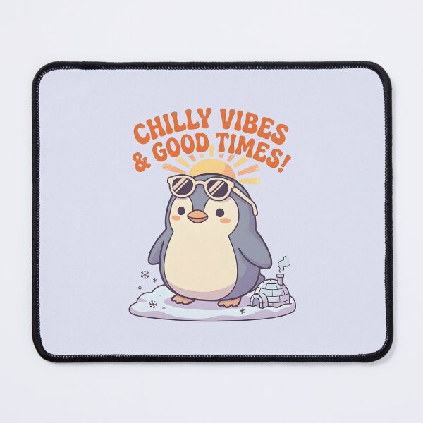 Item preview, Chilly Vibes and Good Times Cute Retro Kawaii Penguin designed and sold by dreephic22.