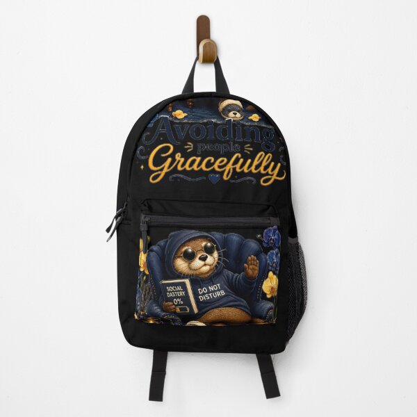 Item preview, Avoiding People Gracefully – Introvert Otter Illustration designed and sold by Naturalite19.