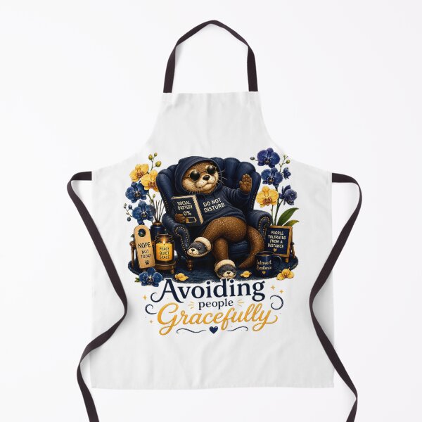 Item preview, Avoiding People Gracefully – Introvert Otter Illustration designed and sold by Naturalite19.