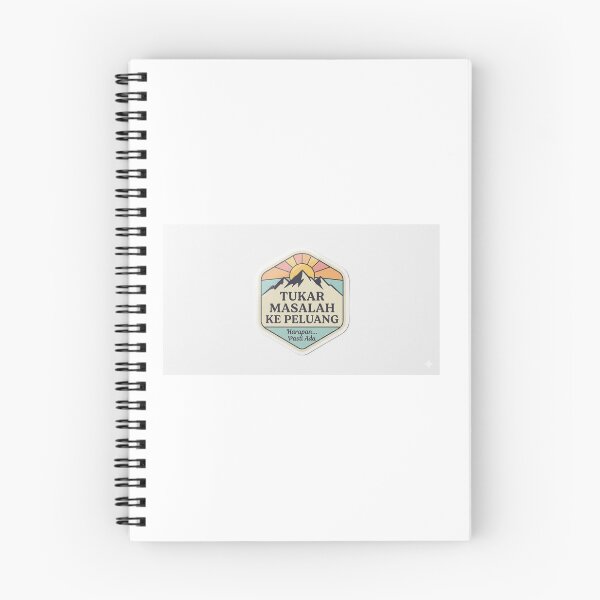 Item preview, Vintage Retro Mountain Badge Motivational Malay Quote Sticker designed and sold by shaznil.