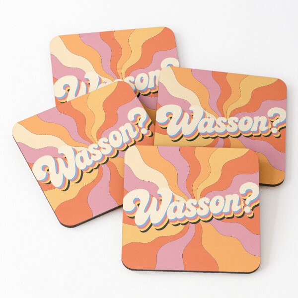 Item preview, Wasson? | Retro 70s Groovy Typography T-Shirt designed and sold by Danielle Fougere Artist.
