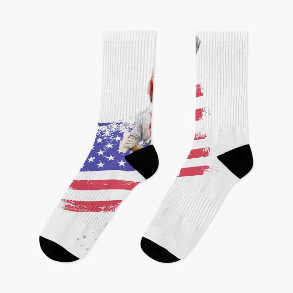 Item preview, Mike Trout 27 Baseball Patriotic Watercolor Art designed and sold by Turnersports.