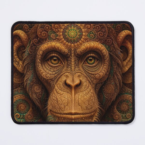 Item preview, Fractal Mandala Chimpanzee designed and sold by hyperbeast store.