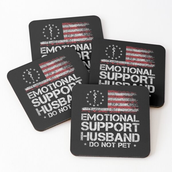 Item preview, Emotional Support Husband Do Not Pet Vintage designed and sold by charoen-design.