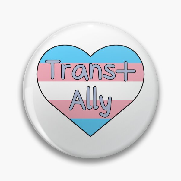 Item preview, Trans+ Ally Heart designed and sold by Robin-Doodles.
