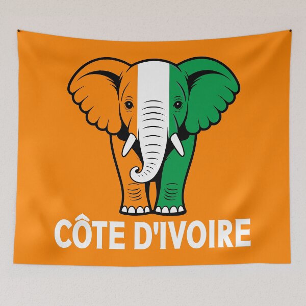 Item preview, Ivory Coast Elephant & Côte d’Ivoire Flag. Men, Women & Kids  designed and sold by Colorfulman.