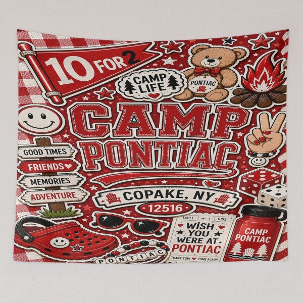 Item preview, Camp Pontiac Collage designed and sold by Rachel's Room.