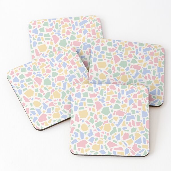 Item preview, Pastel Terrazzo Pattern | Pink Mint Yellow Seamless Mosaic Surface designed and sold by Dino-Lune.