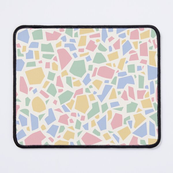 Item preview, Pastel Terrazzo Pattern | Pink Mint Yellow Seamless Mosaic Surface designed and sold by Dino-Lune.
