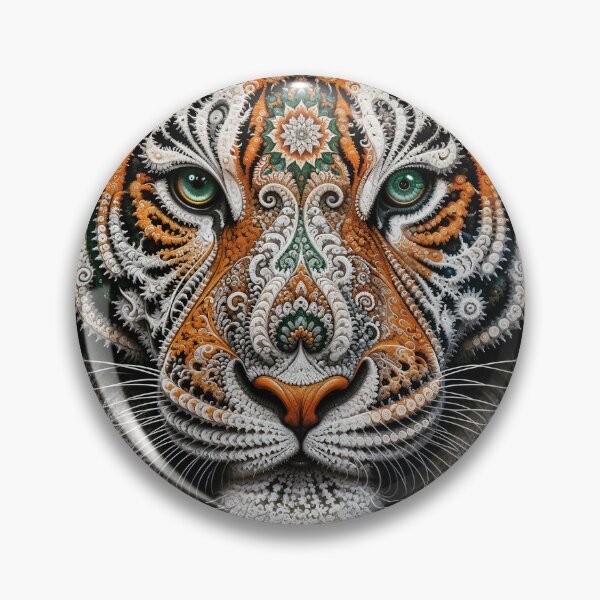 Item preview, Fractal Mandala Tiger designed and sold by hyperbeast store.