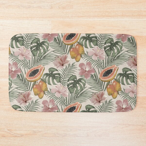 Item preview, Tropical Botanical Monstera Hibiscus Maximalist Garden designed and sold by chrisdembinski.