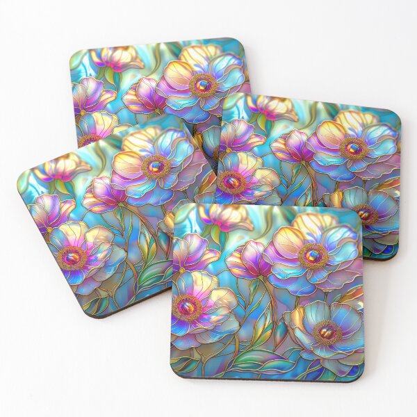 Item preview, Wildflowers Stained Glass Art designed and sold by MargaretWiktor.